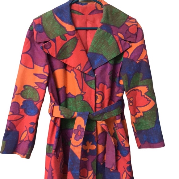 Paul R. Nissen vintage union made bold floral pattern lined jacket - Picture 4 of 6